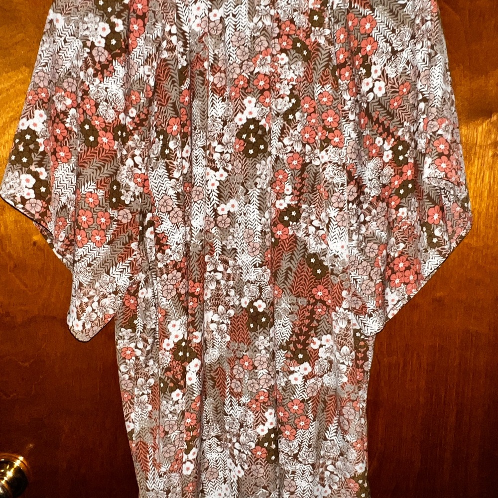 Floral top with Earthy Tones